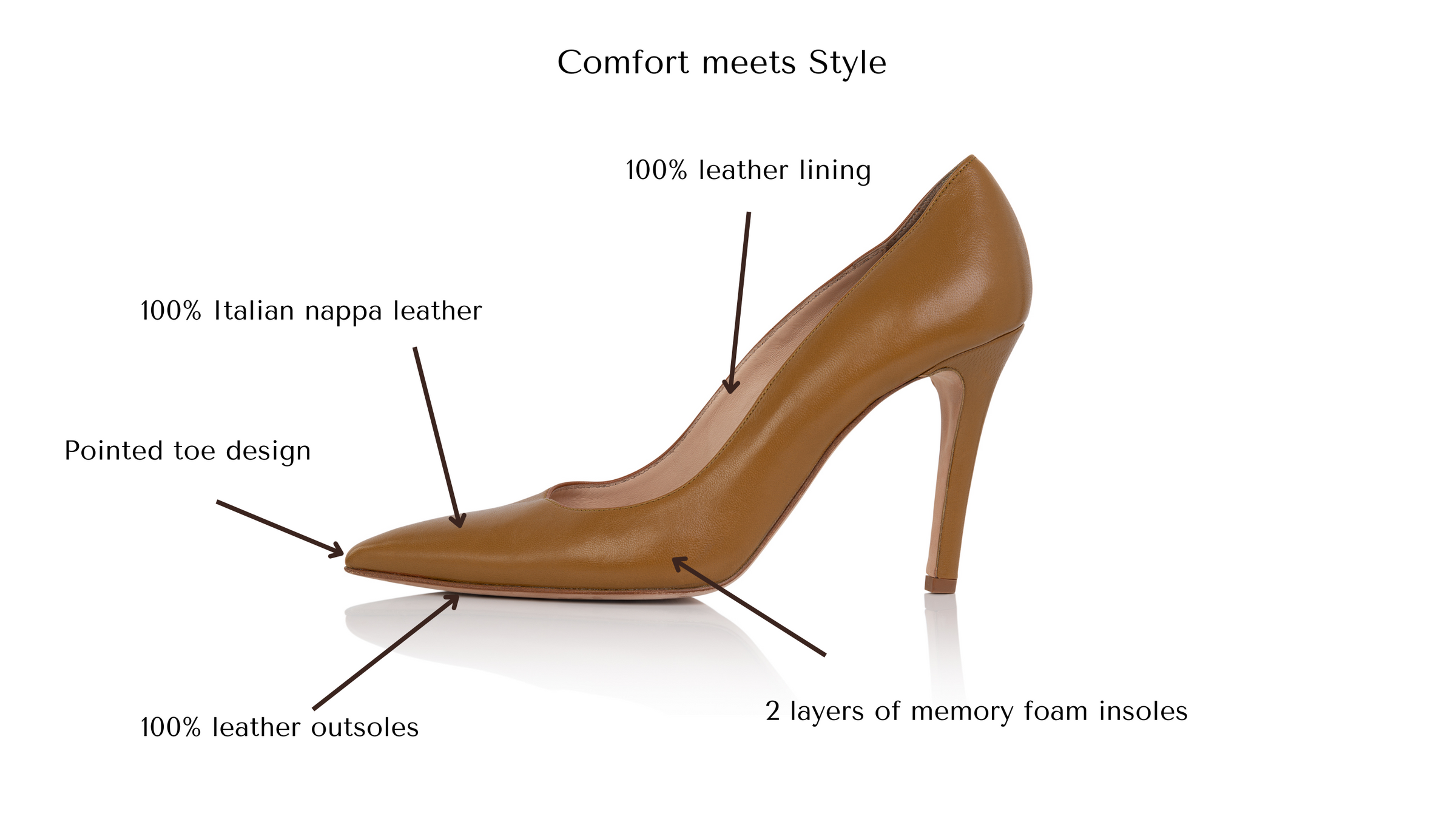 Kahmune Becky Pump for Women 90mm Italian Leather - Gaborone