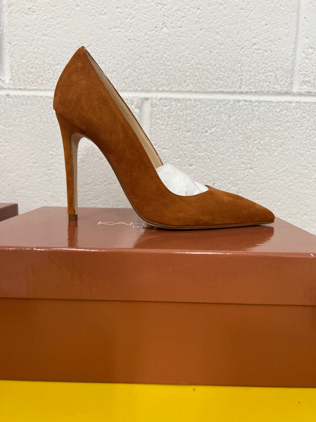SAMPLE - Becky Pump 110mm - Rust Suede (one off color)